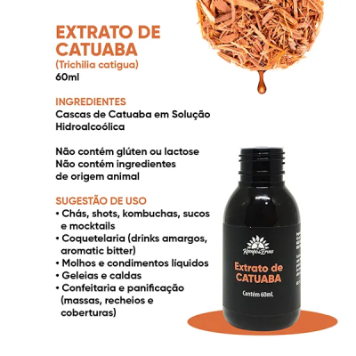 Extrato de Catuaba - 60ml - Kampo de Ervas