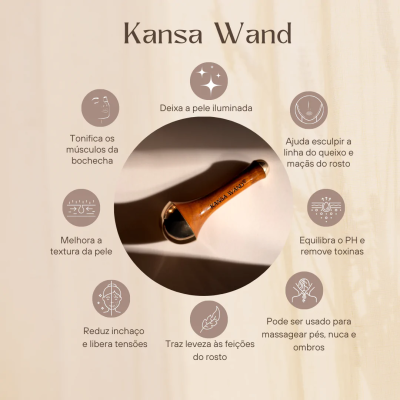 Kansa Wand - Massageador Facial e Corporal - SoulBM