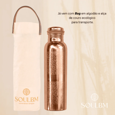 Garrafa de Cobre Pura (1 Litro) - Tamra Jal Ayurvdico