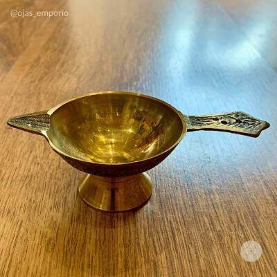 Lamparina Devocional de Metal - 3,5X10cm