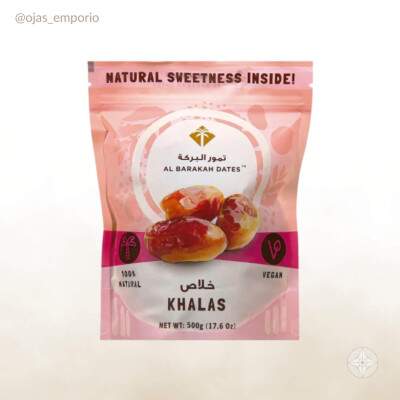 Tmaras Khalas Desidratadas (com Caroo) 500g - Origem Dubai