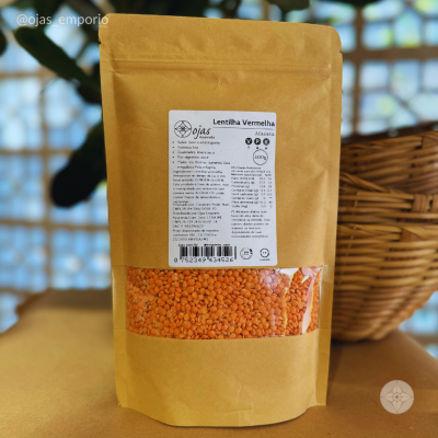 Lentilha Vermelha (Dall) - 500g - Ojas