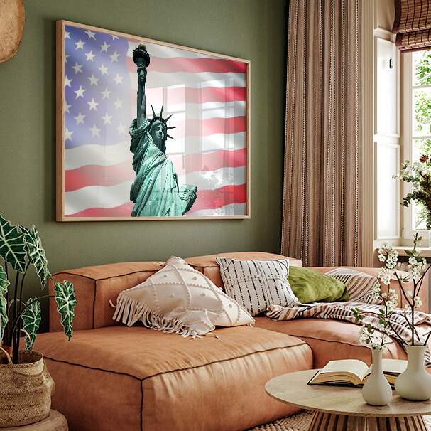 Quadro Liberty Statue - Estilo e Qualidade para Sua Decoração