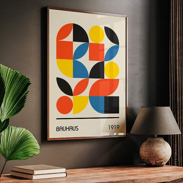Quadro Decorativo Bauhaus 19 - Estilo Moderno Para Sua Casa | Bibo