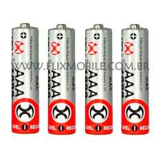 Pilha Recarreg�vel Blister com 4 Pilhas AAA Palito 1000mAh - MOX