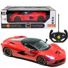 Carro de Controle Remoto com Bateria Recarreg�vel Carrinho Ferrari Spider DM Toys