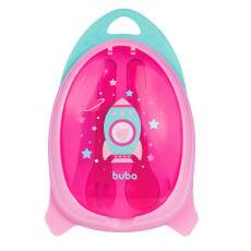 Kit Pratinho com Divis�rias de Foguete com Talher Papinha Beb�s