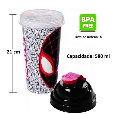 Copo do Homem Aranha Spider Man Premium Cole��o 4 Copos