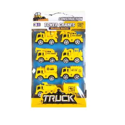 Kit de Caminh�es de Brinquedo Infantil de Fric��o com 7 Modelos