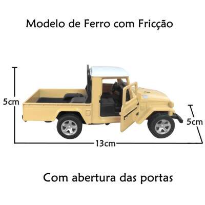 Caminhonete Bandeirante Marrom Carrinho em Miniatura De Metal