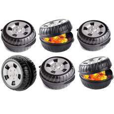 Kit 6 Porta Mix Roda de Carro Pote de Doces Lembran�as Decora��o para Festa Infantil 