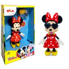 Boneca da Minnie com �culos e Mochila 13cm ELKA