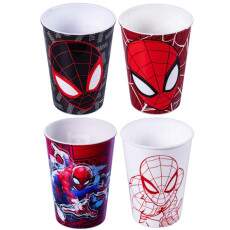 kit 4 Copo Homem Aranha Lembran�as Doces Decora��o de Festa Infantil 320ml Plas�til