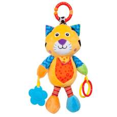 Gatinho de Atividades Treme Treme Com Chocalho e Mordedor - Buba