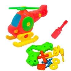 Brinquedo Educativo Infantil Helicptero Monta e Desmonta