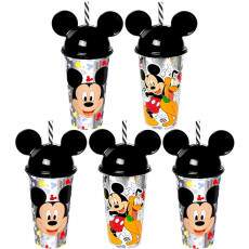 Kit 5 Copos do Mickey com Orelhas p/ Festa Infantil Decora��o Lembrancinha
