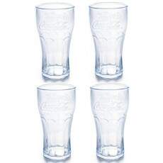 Jogo de Copos com 4 Coca-Cola Cristal Pl�stico 530ml Plas�til