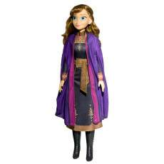 Boneca Anna Frozen Gigante 55cm Articulada Roupas de Tecido Baby Brink