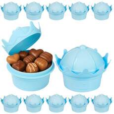 Kit 20 Pote de Lembran�a Coroa p Festa Anivers�rio Infantil Azul