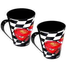 Caneca do Carros Mcqueen com Al�a de 360ml Plas�til - 2 Unidades