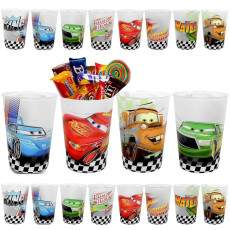 Kit 10 Copos Carros Rel�mpago Mcqueen para festa infantil Lembran�a