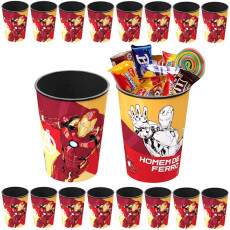 Kit 10 Copos Lembrancinha Decora��o de Festa Infantil Homem de Ferro