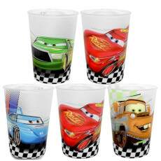 Kit 5 Copos Carros Rel�mpago Mcqueen p/ Lembran�a Festa e Anivers�rio