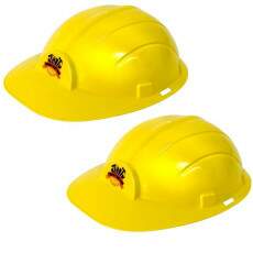 Kit 2 Capacetes de Brinquedo Infantil Construtor Adulto Tamanho �nico