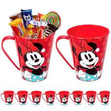 Kit 10 Canecas Minnie Vermelha Lembrancinhas e Decora��o festa infantil