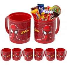 Kit 10 Caneca Girat�ria Homem Aranha Decora��o Festa Infantil