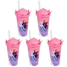 Kit 5 Copos Princesa Frozen Elsa e Anna Festa Infantil Lembran�a de Anivers�rio