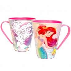 Kit 2 Copo Infantil da Ariel Pequena Sereia Disney Caneca 360ML
