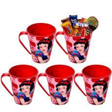 Kit 5 Canecas Branca de Neve Lembrancinhas Decora��o de Festa