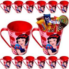 Kit 10 Caneca para Doces Lembran�as de Festa Branca de Neve