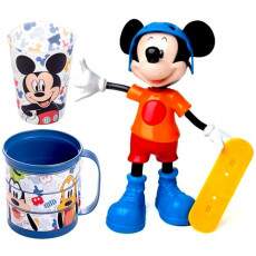 Boneco Mickey Radical com Som Elka + Copo e Caneca Disney