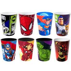 Kit 8 Copos 320ml Super-Her�is p/ Base de Ovo de P�scoa Meninos