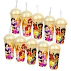 Kit 10 Copos Princesas Disney para Festa Infantil e Lembrana