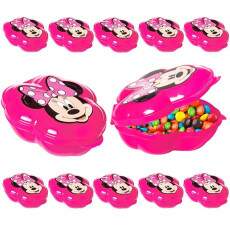 Kit 10 Porta Mix Minnie Rosa Plastil para Doces para Festas