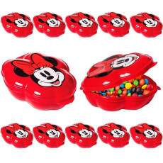 Kit 12 Porta Mix Minnie Vermelha Lembrana de Festa Infantil Doces e Decorao