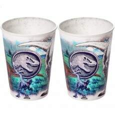 Kit 2 Copo infantil 320ml Dinossauro Jurassic World Original