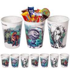 Kit 10 Copos p/ Doce Festa Infantil Dinossauro Jurassic World