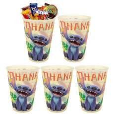 Kit 5 Copos do Stitch Festa Infantil Decora��o Lembrancinha