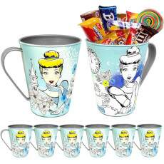 Kit 10 Canecas Princesa Cinderela Decora��o Festa Infantil Anivers�rio