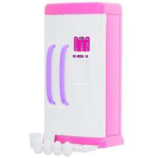 Geladeira Infantil Rosa Grande Abre Portas e 9 Acess�rios