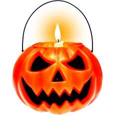 Balde Ab�bora para Festa Decora��o Halloween dia das Bruxas