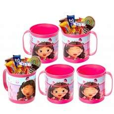 Kit 5 Canecas Casa M�gica da Gabby Decora��o Festa Infantil