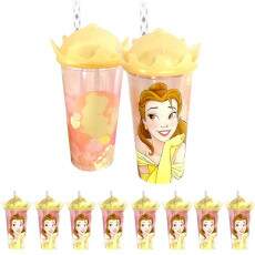 Kit 10 Copos Coroa Bela e a Fera Decora��o Lembrancinha Festa