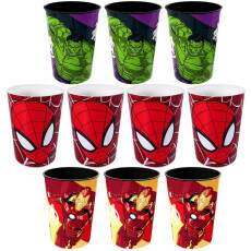 Kit 10 Copos para Ovo de P�scoa Estampa Hulk Aranha e Homem de Ferro