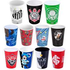 Kit 11 Copos 320ml Times De Futebol Base De Ovo De P�scoa Caseiro