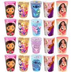 Kit 20 Copos 320ml Personagens Meninas e Princesas para Base de Ovo de P�scoa